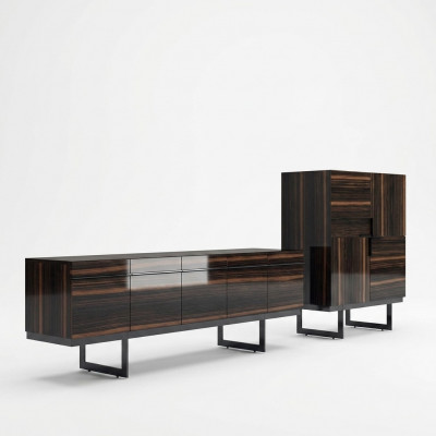 Esszimmer Komplett 2tl Sideboard Design Modern Kommode Holzschrank