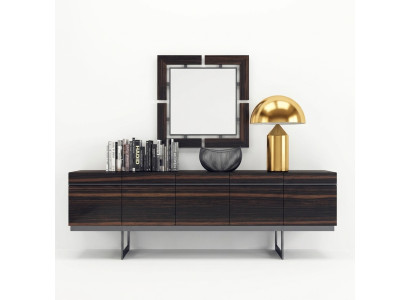 Luxus Esszimmer Sideboard mit Spiegel Komplett Modern Design Kommode