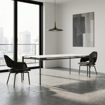 Modern Esszimmer Möbel Esstisch 4x Stühle Luxus Einrichtung Tisch Neu