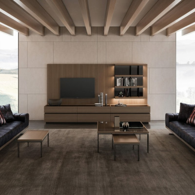 Holzmöbel Wohnzimmer Luxus Wohnwand Modern Design Einrichtung Neu