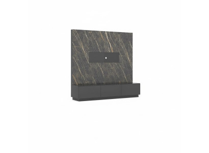 Modern Grau Luxus Wohnwand Holzmöbel Designer Wohnzimmermöbel Einrichtung