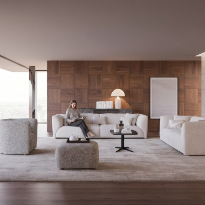 Polstermöbel Wohnzimmer Viersitzer Sofa Couch Dreisitzer Einrichtung Sessel Neu