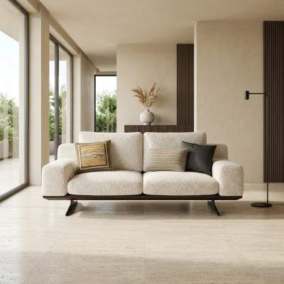 Wohnzimmermöbel Sofa Couch Zweisitzer Modern Luxus Polstermöbel Neu