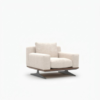 Wohnzimmermöbel Sessel Luxus PolsterSitz Modern Polstermöbel Design Einrichtung