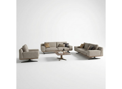 Wohnzimmer Set 6tlg 2x Sofa Dreisitzer Modern 2x Sessel Sofagarnitur Couchtisch