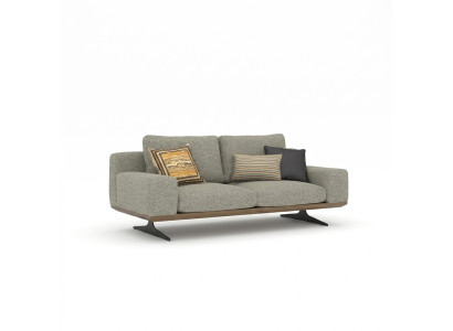 Modern Sofa Wohnzimmer Couch Zweisitzer Polstersofa Textil Möbel Designer Neu