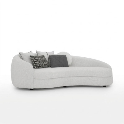 Luxus Weiß Dreisitzer Sofa Modern Polstermöbel Couch Textil Designer Einrichtung