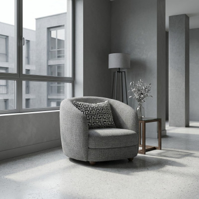 Modern Möbel Sessel Polstersitz Designer Einrichtung Polstermöbel Textil Neu