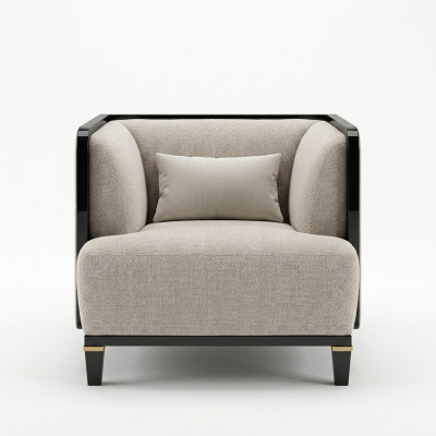 Neu Modern Möbel Wohnzimmer Sessel Designer Einrichtung Weiß Polstersitz