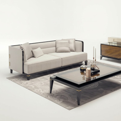 Wohnzimmer Modern Weiß Sofa Dreisitzer Couch Designer Polstermöbel