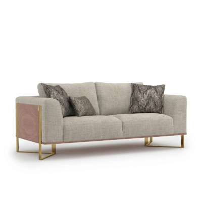 Zweisitzer Sofa Wohnzimmer Polstermöbel Design Couch Einrichtung Textil Neu