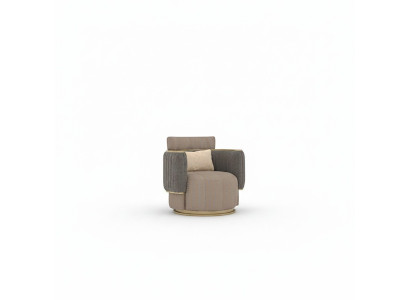 Wohnzimmer Einrichtung Grau Sessel Polster Textil Modern Polstermöbel Neu