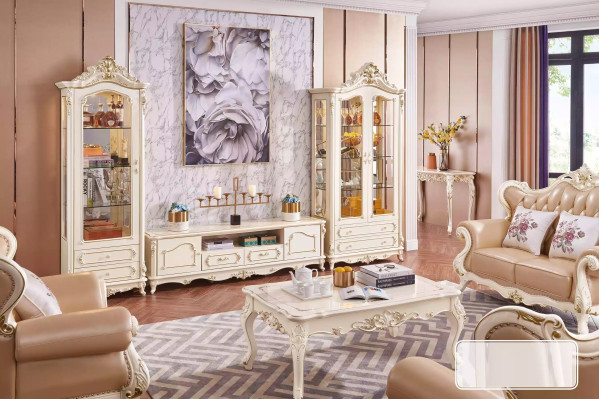 Couchtisch im Wohnzimmer schickes Design schicke Möbel neuer Luxus