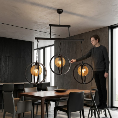 Deckenlampe Luster Glass schick ins Haus für das Wohnzimmer stil