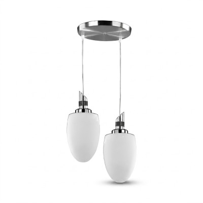 Deckenlampe moderner White Glass Wohnzimmer Luxus neu Stil 33x70cm