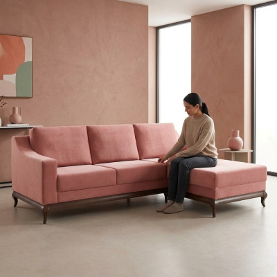 Sofas L Form Sofa Polster Design Ecksofa Wohnlandschaft Textil Eckcouch