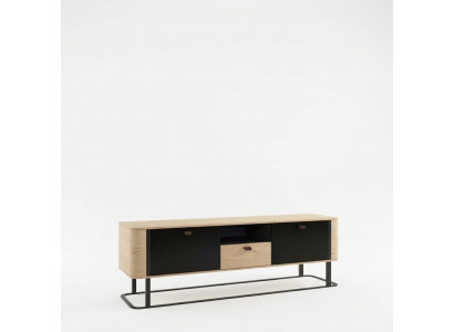 Wohnwand rtv Sideboard TV Ständer niedrige Seite Wohnwände Holz Metall