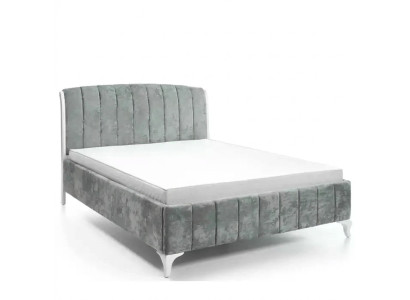 Luxuriöses Betten Schlafzimmer grau Doppelbett Holzbetten Bettgestell Bett