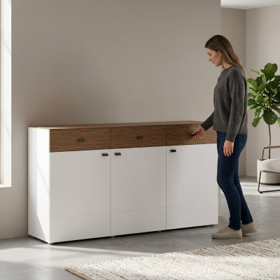 Kommoden Luxus Schrank Wohnzimmer Holz Design Sideboard Möbel Kommode