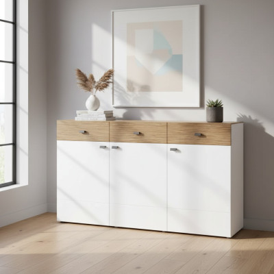 Kommoden Luxus Schrank Wohnzimmer Holz Design Sideboard Möbel Kommode
