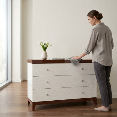 Luxus Kommoden Anrichte Wohnzimmer Holz Design Sideboard Möbel Kommode