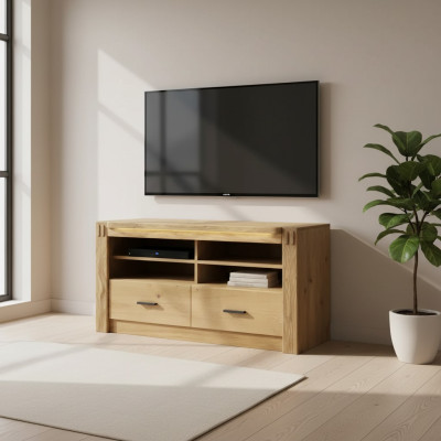 TV Schrank Luxus Fernseher Ständer Kommode Sideboard Wohnwand Holz