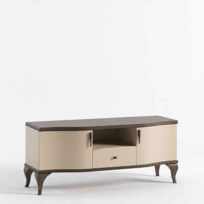 TV-Ständer Wohnzimmer beige Möbel Holz Sideboard Stil modern