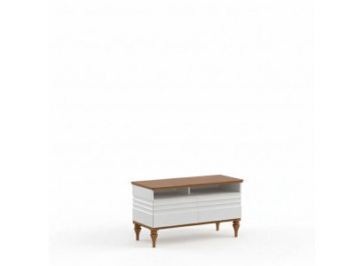 Wohnwand rtv Sideboard tv Ständer Lowboard Wohnwände Holz Weiß