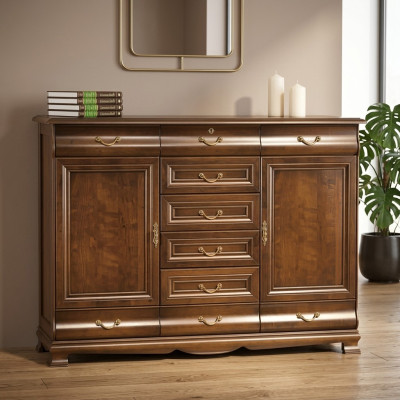 Kommode Echtholz Schrank Eiche Holz Kommoden Sideboard Sideboards