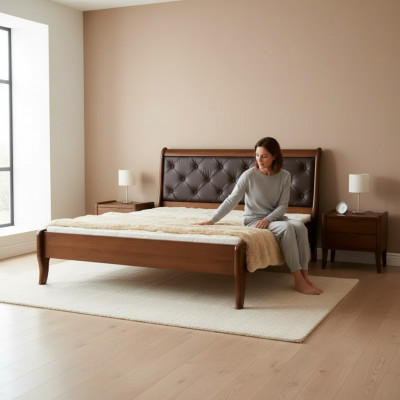 Luxus Schlafzimmer Bett Design Polster Doppel Hotel Betten Chesterfield