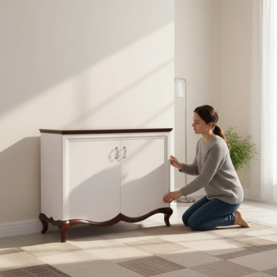 Luxus Schlafzimmer Kommode mit Holzschrank Design Möbel Holz