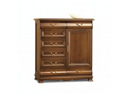 Schubladen Eiche Massivholz Kommoden Sideboard Kommode Echtholz Schrank