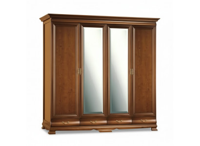 Kleiderschrank Schlafzimmer Schrank braun Farbe Barock Rokoko Schränke
