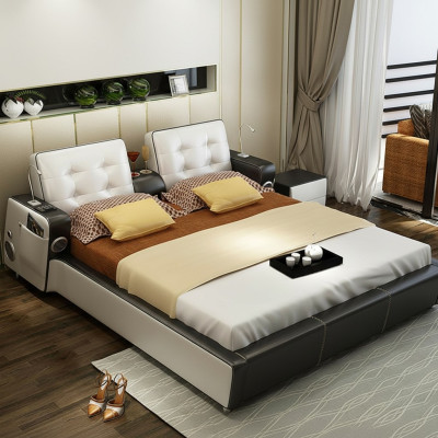 Multifunktion Bett Doppelbetten Modernes Bettgestell Betten 180 x 200 cm