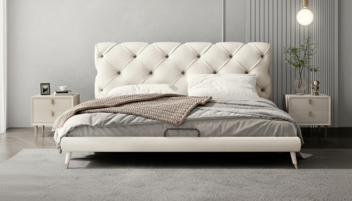 Modern Bett Luxus Schlafzimmer Betten Stil Bettrahmen Möbel Einrichtung