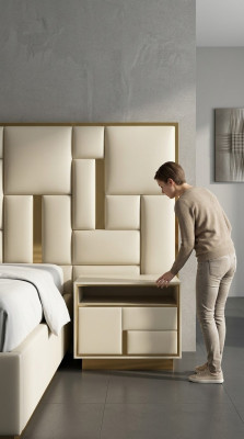 Design Nachttisch Konsole Beistell Tische Schlaf Zimmer Holz Luxus Konsolen Neu