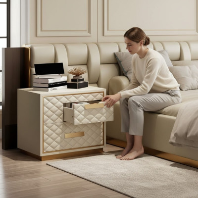 Design Nachttisch Beistell Schlaf Zimmer Luxus Konsolen Tische Holz