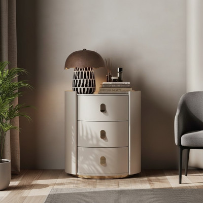 Nachttisch Kommode Beistell Tisch Nachtschrank 3 Schubladen Schlafzimmer
