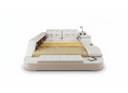 Chesterfield Doppel Luxus Design Bett 180x200 Multifunktionsbett Neu