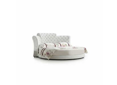 Rundes Bett Rund Design Betten Leder Doppel Luxus Hotel Gestell Schlaf Zimmer