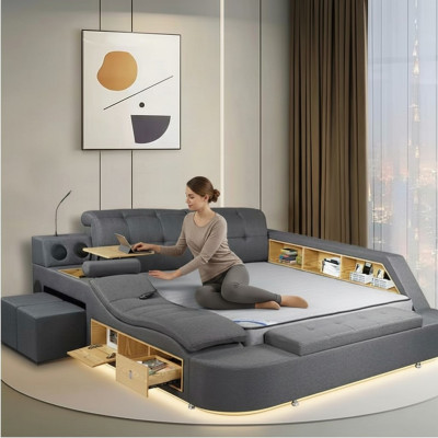 Multifunktion Bett Doppelbetten Modernes 180x200cm Betten Schlafzimmer