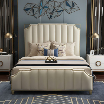 Bett Design Doppelbett Luxus Betten Polster Schlafzimmer Möbel 180x200