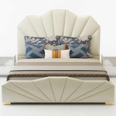 Design Leder Betten Hotel Doppel Bett Schlafzimmer Möbel Einrichtung