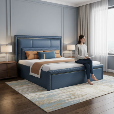 Modernes Bett Design Betten Polster Schlafzimmer Bettgestell 180x200cm