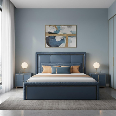 Modernes Bett Design Betten Polster Schlafzimmer Bettgestell 180x200cm
