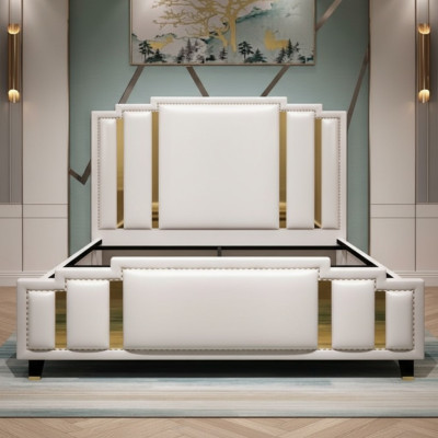 Leder Bett Polster Design Luxus Doppel Hotel Schlaf Zimmer Betten