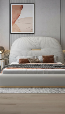 Hotel Luxus Bett Weißes Schlafzimmer Englische Betten 180x200cm Neu