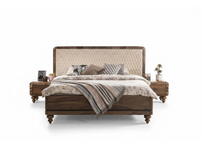 Schlafzimmer Möbel Luxus Designer Bett 2x Nachttischer Doppelbett 3tlg