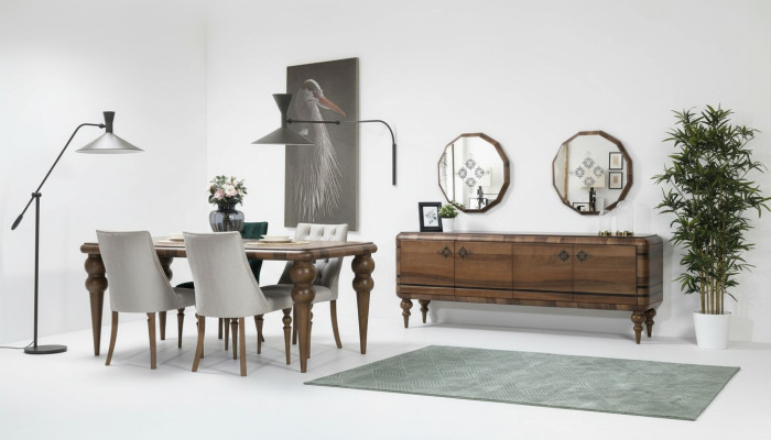 Klassisches Braunes Sideboard Designer Luxus Holz Möbel Kommode Möbel