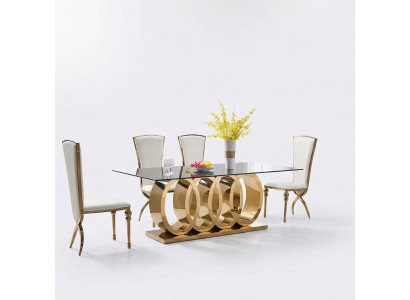 Designer Esszimmertisch Esstische Esszimmer Möbel Edelstahl Tisch Tische